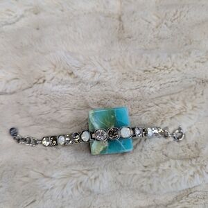 DYRBERGKERN Silver and Crystal Bracelet